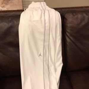 Authentic Jordan Joggers. White and Silver.